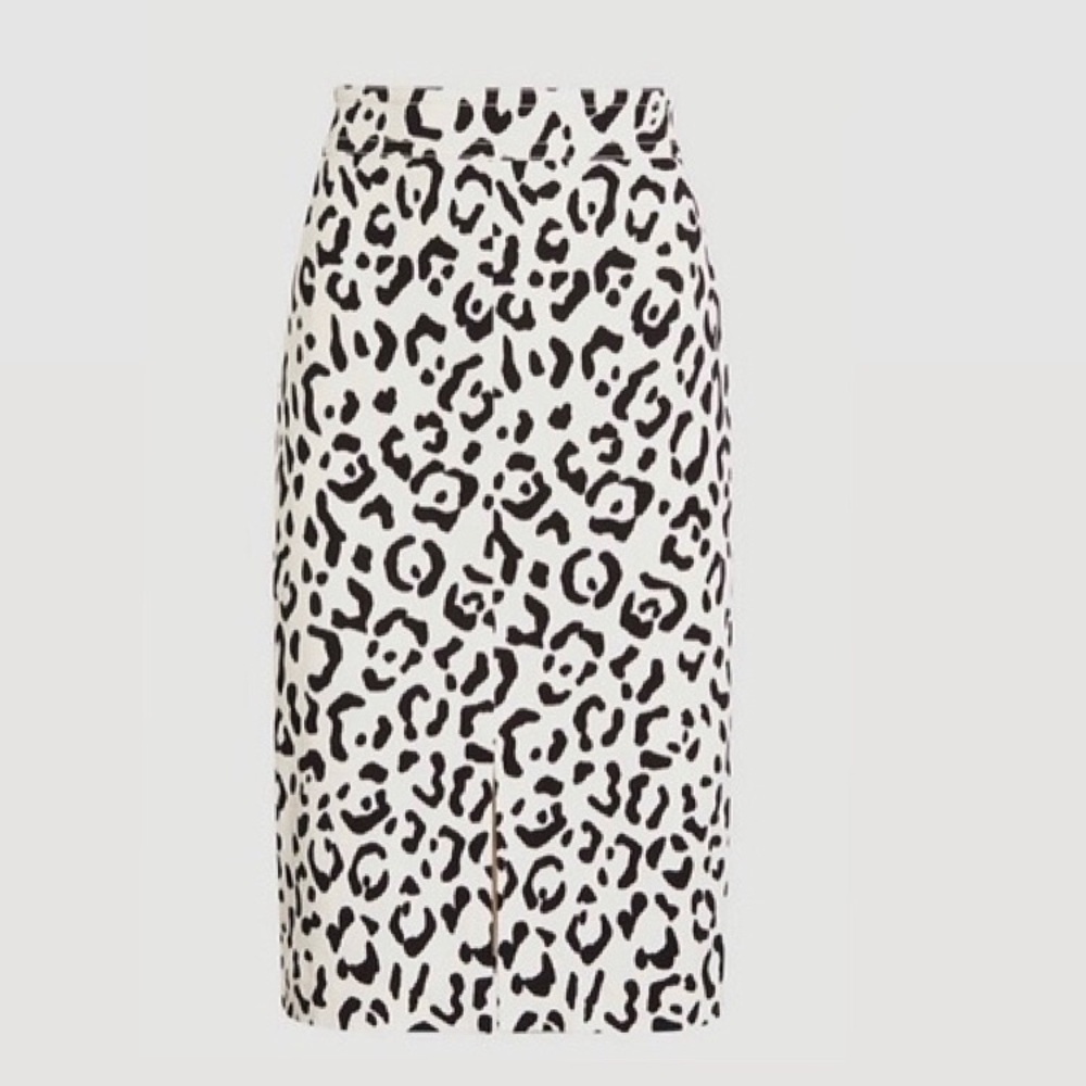 Ann Taylor Animal Print High Waist Pencil Skirt - Picture 2 of 4